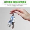 Mini Flashlight Keychain Multi-function Waterproof USB Rechargeable Outdoor Hiking Camping Powerful Magnetic Warning Flashlight