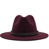Women S British Style Cashmere Large Brim Fedora Hat 56 58cm