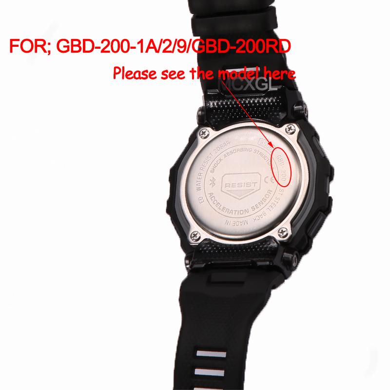 GBD-200 Harz-Uhrenarmband für Casio G-Shock Herren GBD200 G-Squad GBD-200-1JF GBD200RD-4 Herren Sport-Uhrarmband Armband