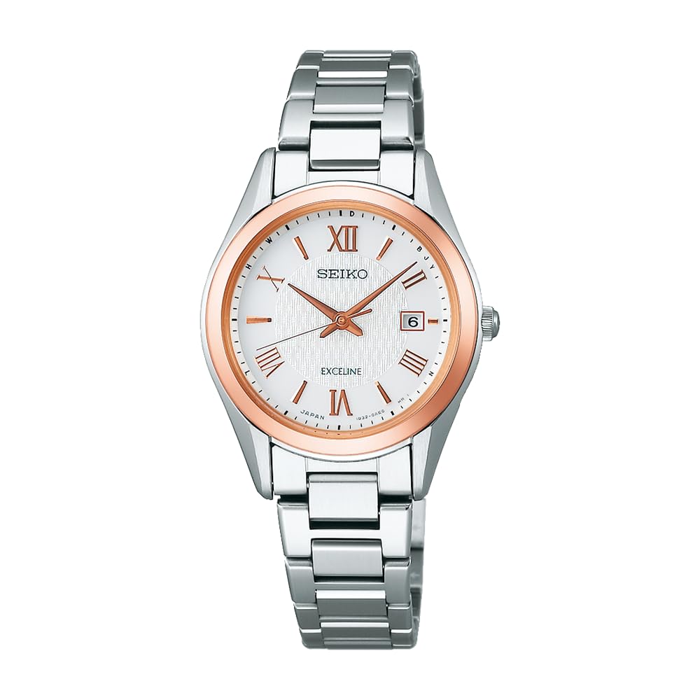 

Wristwatch Excelline Solar Radio Titanium Model White Dial SWCW150 Silver [Seiko Watch] Women s