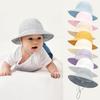 New Born Baby Cap Girls Big Brimmed Sun Hat Summer Kids Toddler Cap 0 To 48 Months Soft Cotton Baby Sun Flower Hat