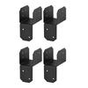 4 Stuks Zwarte Balkankers Verbinding Houten Huis Hanger Verbindingsstuk Paalkappen Paalankers Paalbeugel Voor Licht Stalen Frame