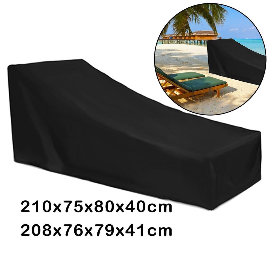 Foldable Cover Waterproof Outdoor Garden Lounger Deck Chair Protector