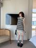 Summer 2025 Striped Sleeveless Knit Tassel Dress for Women