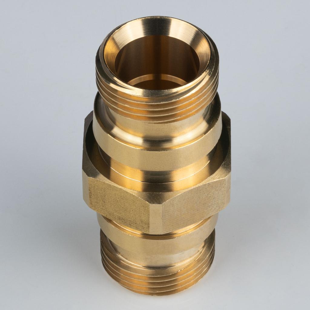 TR22M-TR22M DualConnect Adapter - Easy!Lock HD HDS Straight Brass Connector