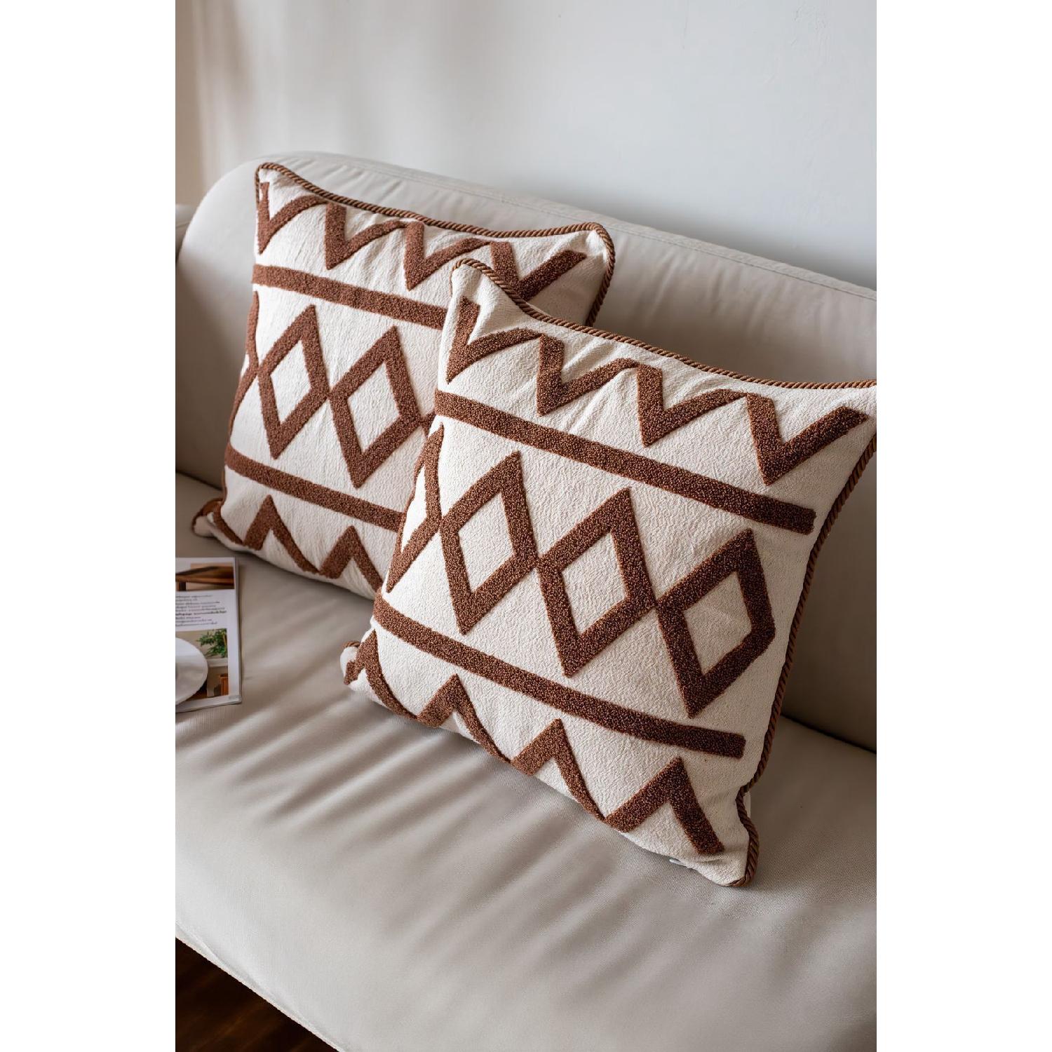 

Decorative Linen Throw Pillow Cover Pillow Case 43x43cm 1 Piece 43 x 43 коричневий