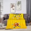 Lustige M-M&M-M’s Skikomfort warm Weich Zuhause Kinder Mittagessen Decke Geeignet für Wohnzimmer Büro Tägliches Reisen Geschenke