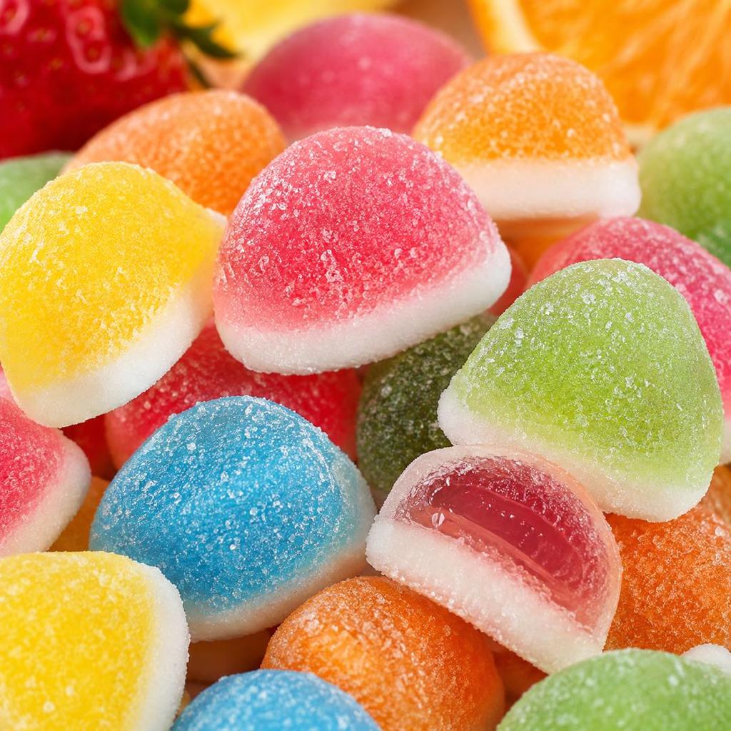 Caramelle Gommose Trolli Mini Kiss Frutta Mista Caramelle Gommose 150g