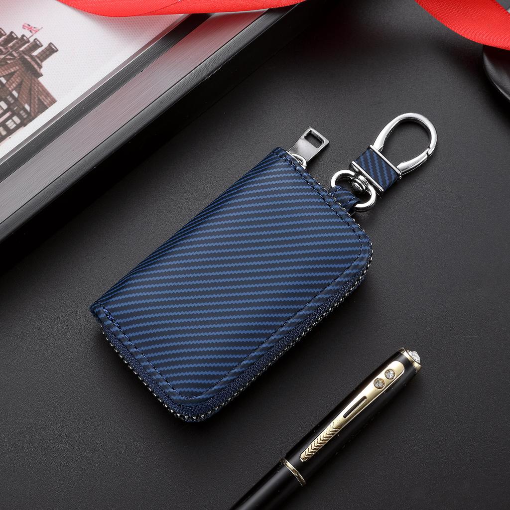 PU Leather Keychain Men Women Key Holder Organizer Pouch Fashion Car Key Wallet Housekeeper Key Case Mini Card Bag
