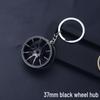 Motorcycle Wheel Keychain Pendant - Creative Laser-Printed Metal Hub