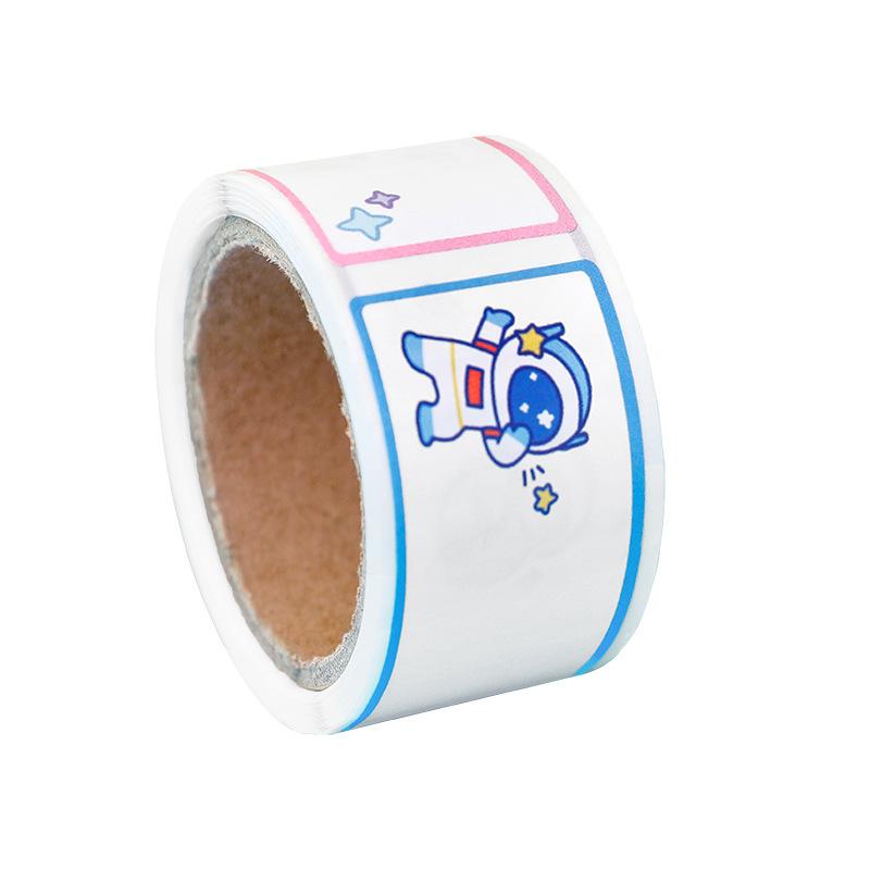 Creative Multi-functional Tape Name Sticker Student Cartoon Class Name Sticker Message Sticker Stationary Journal Supplies