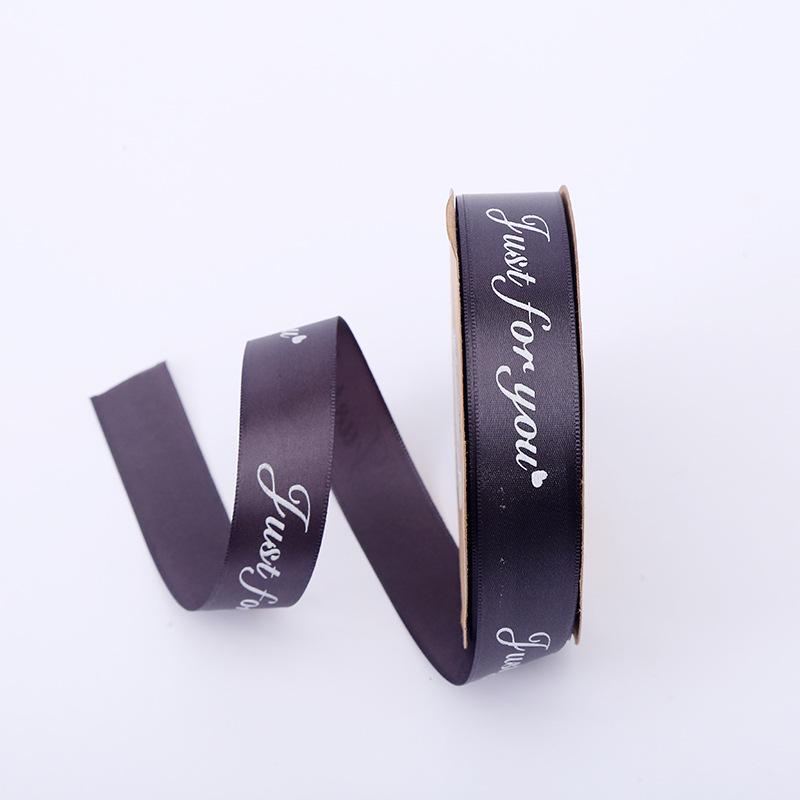 2.5cm Satin Ribbon for Gift Boxes, Cakes, and Flowers - Decorative Bowknot and Woven Colored Ribbon