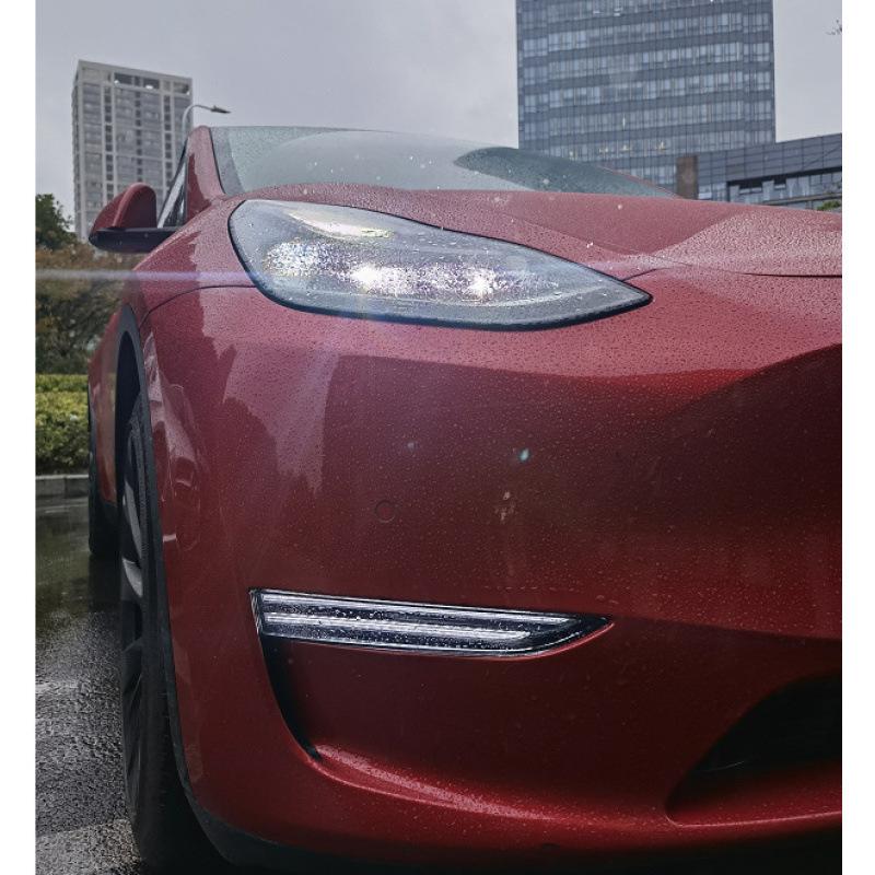 LED Daytime Running Lights for Tesla Model 3 (19-21) and Model Y, Porsche-Compatible.