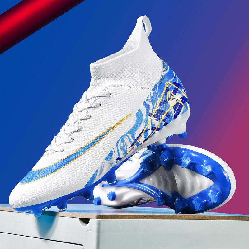 World Cup high-top football shoes, boys and girls, adult competition sports shoes, primary school students, grass training shoes