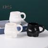 Cană de cafea Fat Belly 320 ml Cana drăguță din ceramică Cești de ceai pentru mic dejun, lucrate manual, veselă noutate Cadouri de vacanță pentru inaugurarea casei