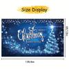 Christmas Decorated Banner Christmas Garage Door Decorations Large Blue Christmas Garage Door Cover Banner Background