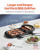 Hot Pot with Grill 2200W 2-in-1 Electric Smokeless Grill and Hot Pot