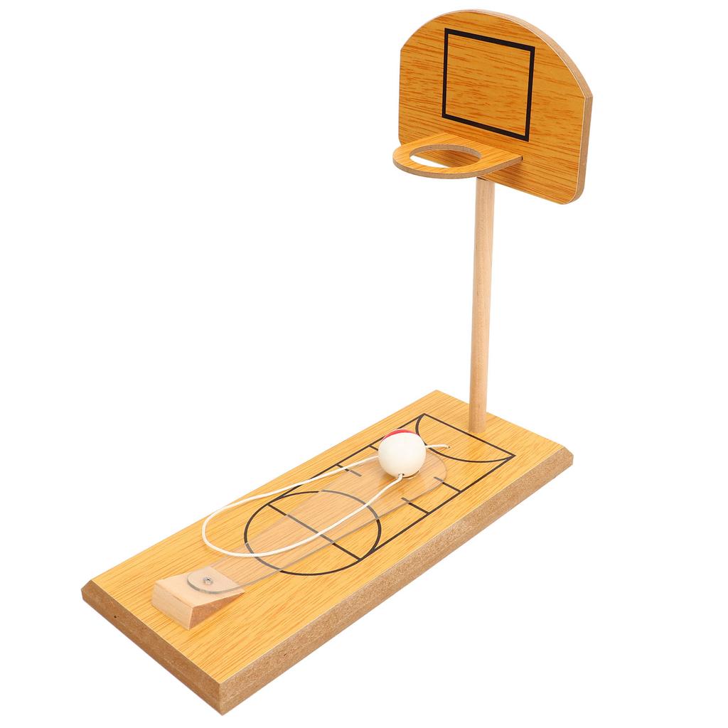 Wooden Desktop Basketball Game Finger Basketball Hoop Shooting Toy for Parent Child Interaction