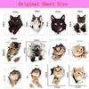 Lebendige 3D Loch Lustige Katze Hund Toilettenaufkleber DIY WC Waschraum Heimdekoration Niedliches Kätzchen Welpe Haustiere Wandkunst Aufkleber