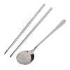Zestaw Pałeczki Łyżka Stal Nierdzewna Przenośny Zestaw Sztućców Podróżny Zestaw Przyborów Kempingowych