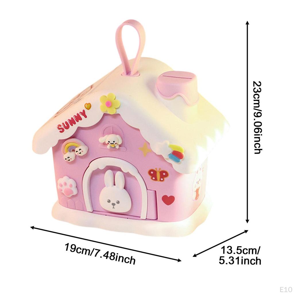 Cartoon House Money Bank for Children, Savings Jar Gift