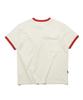 PENFIELD Boston Lettering Vintage Graphic Ringer Short Sleeve T-Shirt Ivory_Fs2Kt71U