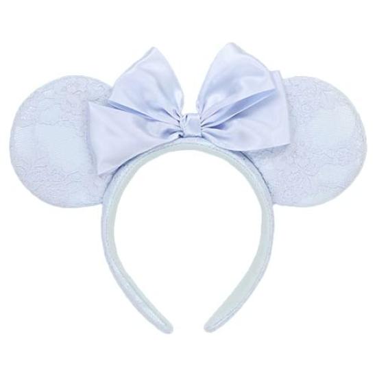 

gaia80 Minnie Mouse Lace Headband Disney Blue Ever After 2021 [Tokyo Disney Resort Exclusive] Fan Cap Disney Merchandise Souvenir