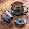 480/600ML Penguin Shape Glass Teapot With Tea Strainer Infuser Tea Ceremony Kung fu Tea Pot Tea Set Tea Maker