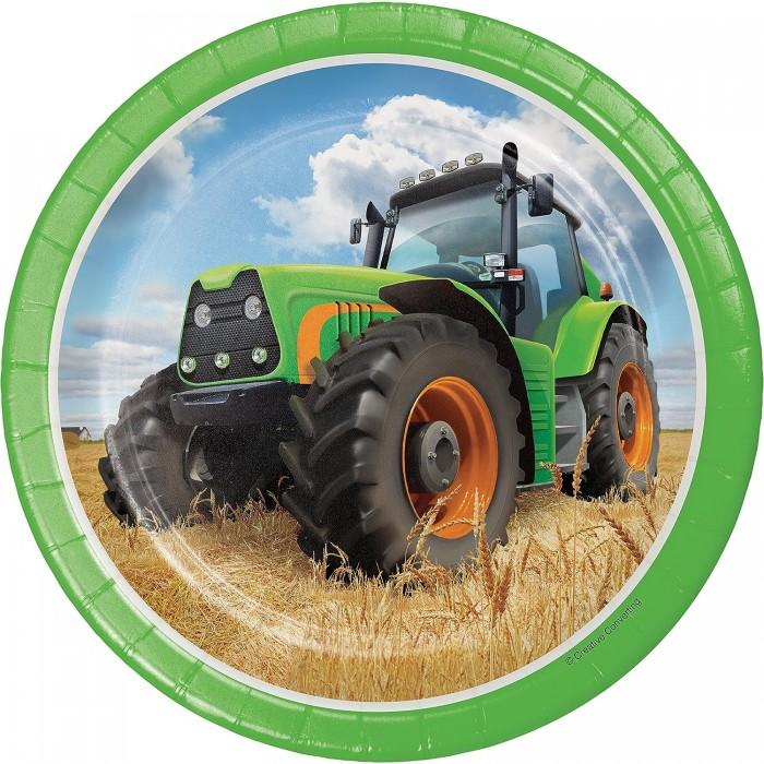 Creative Converting Tractor Party Plates