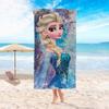 Princess Style Cartoon Printed Microfiber Beach Towel Soft Water Absorbent Bath Towel For Girls