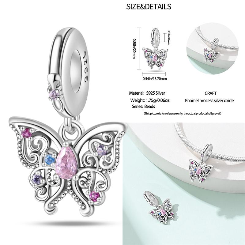 Copper Classic Purple Retro Heart Shape Lotus Angel Pattern Charms Beads Fit Necklace Bracelets Pendant Diy Jewelry