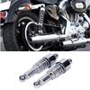 Pair of 10.5in Motorcycle Shocks Absorber Damper Fit for XL883 XL883R  200R  200L(Black Chromeplate )