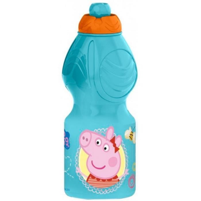 Sportdrikkeflaske - Nickelodeon - Peppa Gris - 18 x 6 cm - 400 ml - Matgodkjent PVC
