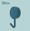 10/20/40PCS Self Adhesive Wall Hook Strong Without Drilling Coat Bag Bathroom Door Kitchen Towel Hooks Home Storage Accessories