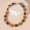 Acrylic Oval Diamond Ring Bracelet Earrings Necklace Accessories Women's Clavicle Chain Versatile Necklace