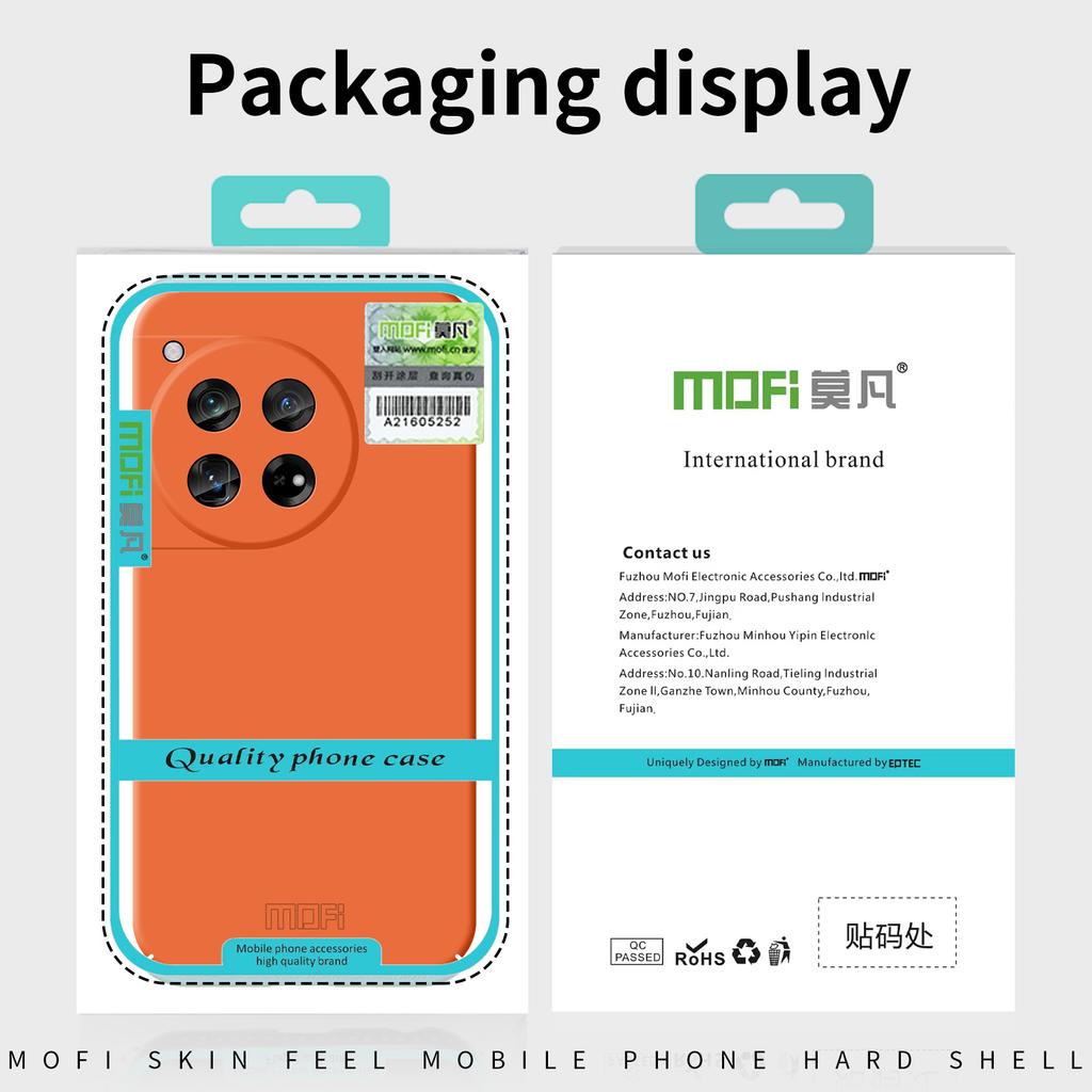 MOFI JK Qin Serie Für OnePlus 12 5G Hülle Matt Kratzfest TPU+Acryl Handy Rückschale