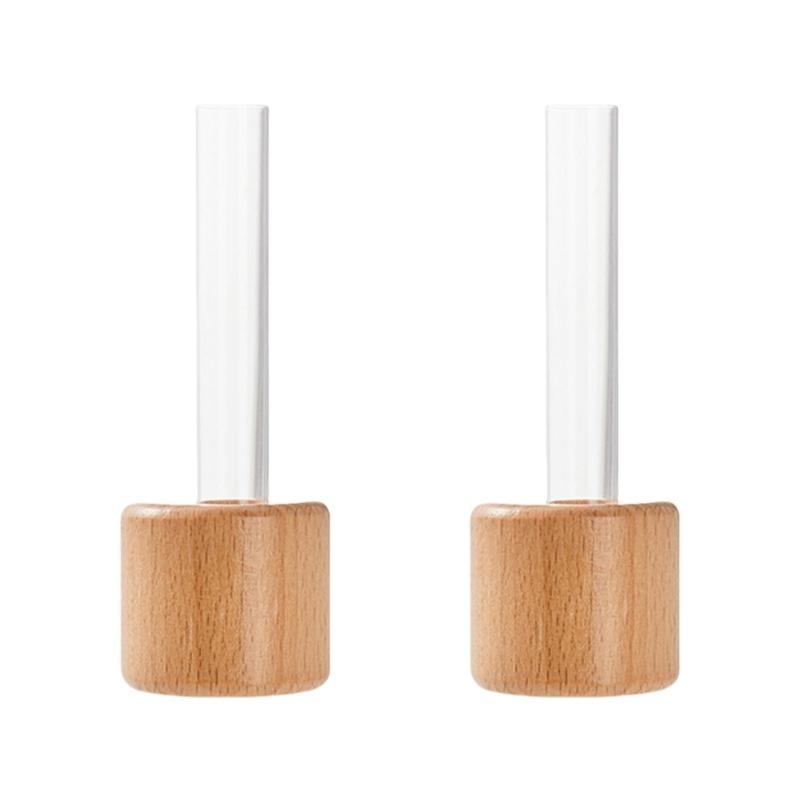 

2Pieces Unique Magnetic Flower Holder for Fridge or Metal Surfaces with Test Tube Styles Flower Vases Mini Planter Gift 1