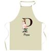 Tablier De Cuisine - Peggy Lettre - Impression Bretonne - Coton Épais - Lavable 40°C