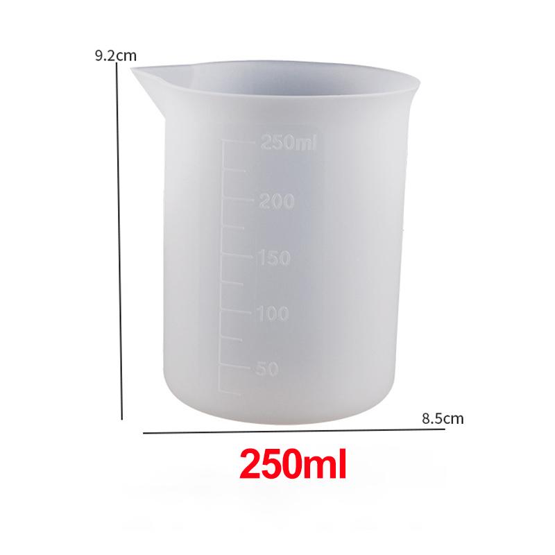 1PC 30-1000ml Silicone Measuring Cup Transparent With Scale Food-Grade Separating Cups DIY Cake Epoxy Resin Jewelry Making Tools