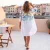Women's Loose Fit Midi Shirt Dress with Collar for Casual and Daily Wear