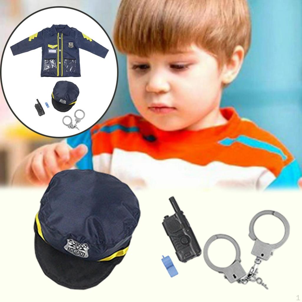 Costume Cosplay Clothes Worker Toy Set Gift Pretend Play for Stage Performances Theme