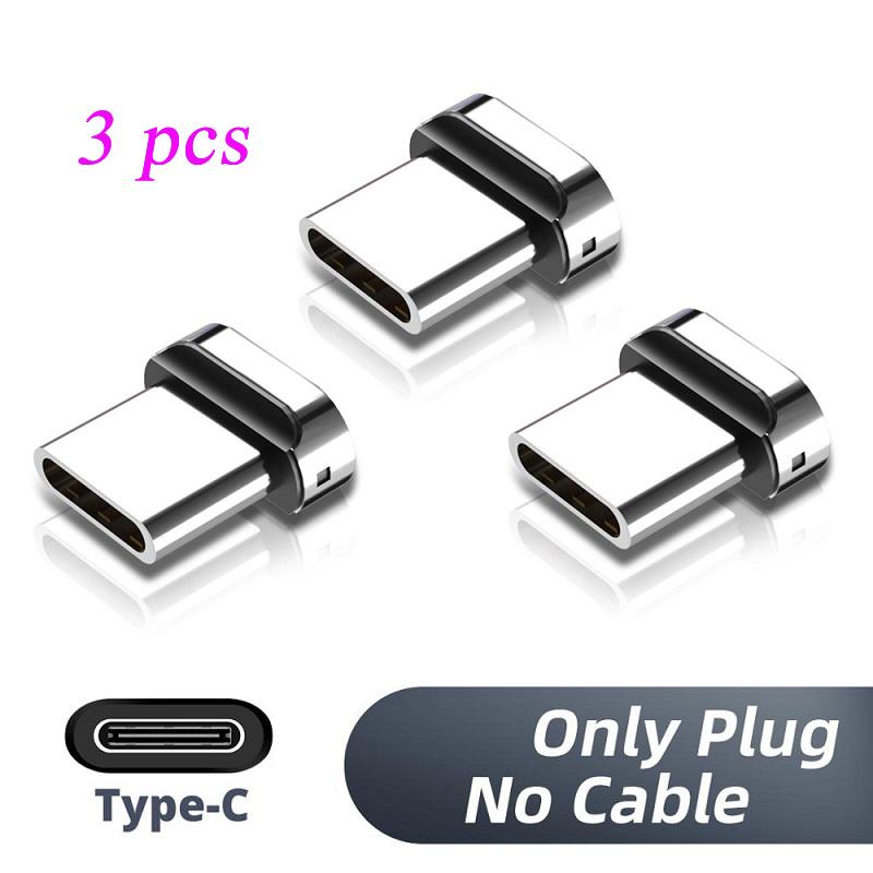 Magnetic Cable 3A USB Magnetic Phone Charger Data Cord USB Type C Cable Magnet Fast Charging Cable Micro USB Charge Wire