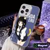 Hyouka Chitanda White Translucent MagSafe Mobile Phone Case for iPhone 17 16 15 14 13 12 11 X XR XS Air Pro Max Plus Cover