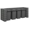 Vidaxl Gabion Waste Bin Cover, Steel, 320X100X120 Cm