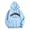 Womens Fleece Hooded Sweatshirt Printed Letter Casual Winter Warm Top