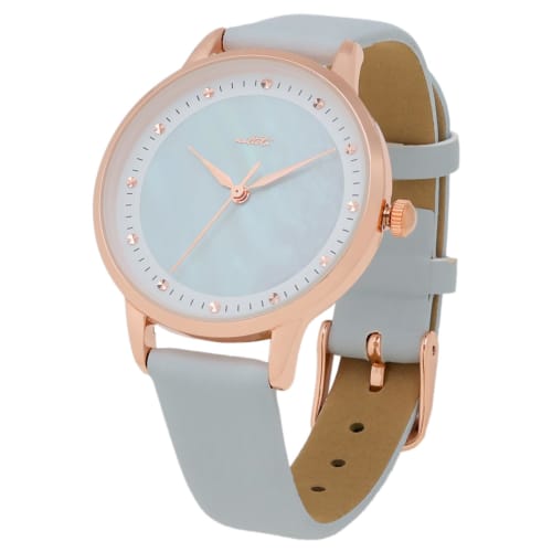 Fieldwork Women's Analog Watch with Leather Strap, Blue, ST287-4