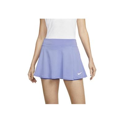 Pantalón corto falda plisado de color sólido con estampado de logo y cintura elástica para mujer Morado DH9553-569