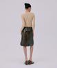 WNDERKAMMER Midi Leather Skirt_Brown
