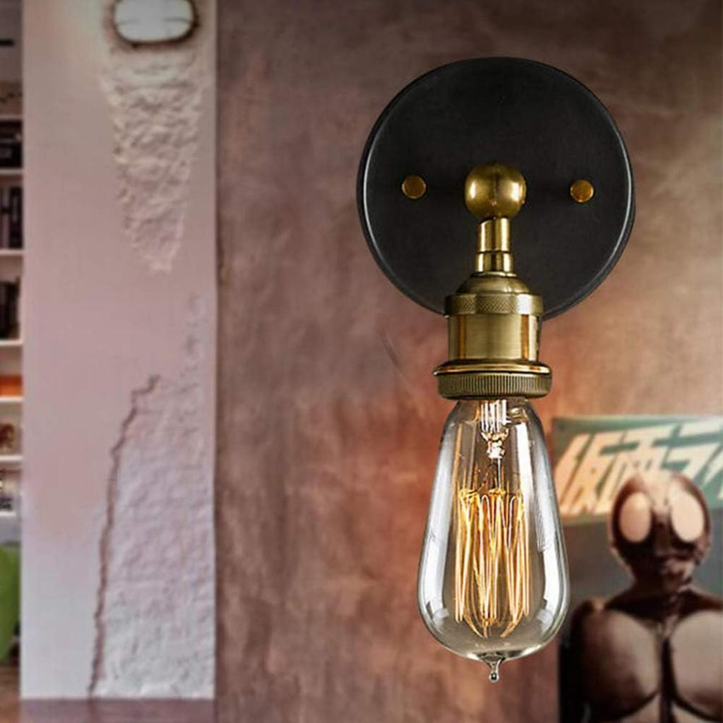 Wall Lights,Industrial Wall Lights,Vintage Lamp E27 Base Wall Sconce,Indoor Outdoor Wall Lighting Fixtures for Living Room Bedrooms Restaurant