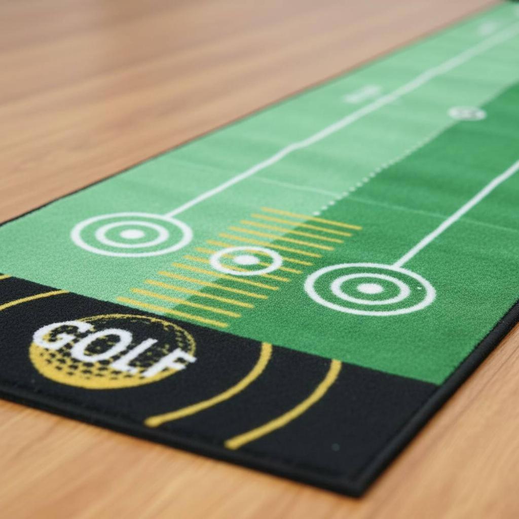 Indoor Putting Mat Alignment Guides Club Training